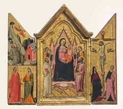 Madonna Enthroned with Angels and Saints by Jacopo del Casentino