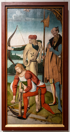 Martyrium des Heiligen Sebastian (Inv.Nr. 2.69) by Meister des Wimpfener Quirinusaltars