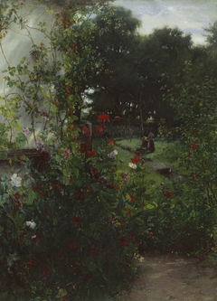 Meadow in front of Leibl's studio in Aibling