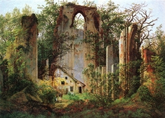 Monastery ruin Eldena by Caspar David Friedrich