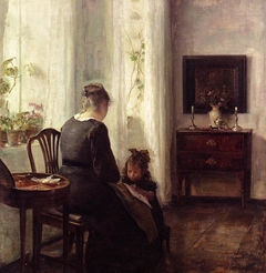 Mother and Child by a window