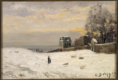 Neige à Montmartre by Hippolyte Camille Delpy