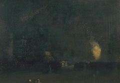 Nocturne: Black and Gold - The Fire Wheel by James Abbott McNeill Whistler