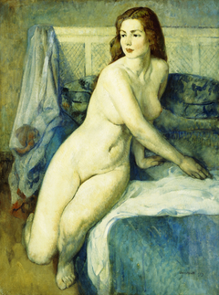 Nude in a Blue Interior
