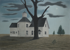 Old House, New Moon by George Ault