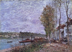 Overcast Day at Saint-Mammès by Alfred Sisley