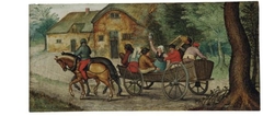 Peasants on the cart by Pieter Breughel the Younger