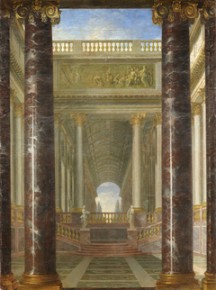 Perspective of gardens by Jacques Rousseau