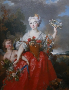 Portrait d'Angélique de Simiane, épouse de Gaspard de Gueidan, en Flore