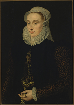 Portrait of a lady by Adriaen Thomasz Key