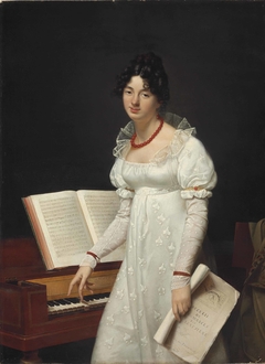 Portrait of a Lady at a Pianoforte by Adèle Romany
