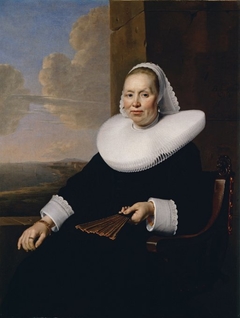 Portrait of a Seated Woman with a Fan