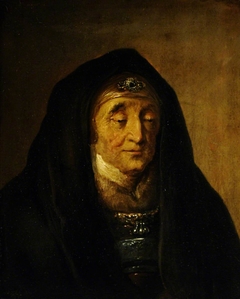 Portrait of a Woman (called Rembrandt's Mother) by attributed to Christian Wilhelm Ernst Dietrich