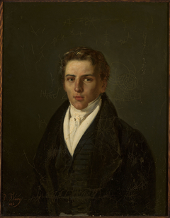 Portrait of a young man by Joseph-Nicolas Robert-Fleury