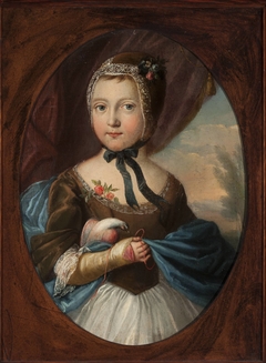 Portrait of Anna Bogusławska née Linowska (1734–1762) by Józef Wall