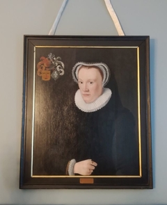 Portrait of Bjuck (Bauck) van Cammingha (voor 1544-1616), echtgenote van Goffe Douwes van Aebinga by anonymous painter