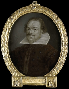Portrait of Florentius Schoonhoven, Poet in Latin, Burgomaster of Gouda by Arnoud van Halen