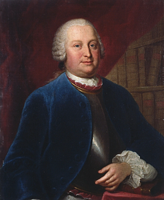 Portrait of Heinrich von Brühl. by Louis de Silvestre