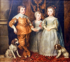 Portrait of the Children of Charles I after Anthony van Dyck by Franz Wenzel Schwarz