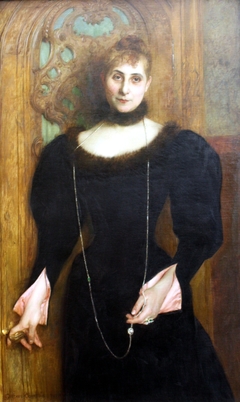 Portrait of the Wife of the Consul General Kreismann by Gustave-Claude-Etienne Courtois