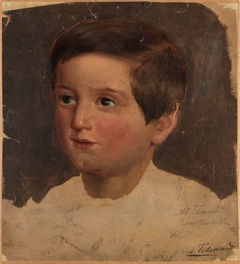 Portrait Study of a Boy by Adolph Tidemand