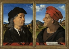 Portraits of Giuliano and Francesco Giamberti da Sangallo by Piero di Cosimo