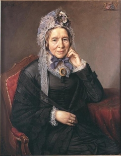 Portret van Charlotte Theodorine Marie Alexandrine barones van Oldeneel tot Oldenzeel by Heinrich Windhausen