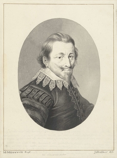 Portret van de schrijver Willem Meerman by Jan Stolker