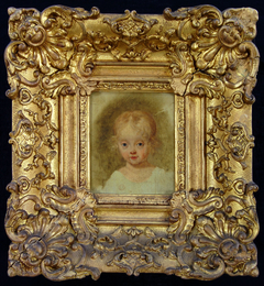 Portret van een kindje vermoedelijk Karel Arnoldus Scheffer op 3-jarige leeftijd by Cornelia Scheffer