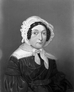 Portret van Gertrudis Margaretha de Klijn (1803-1873), echtgenote van Joannes Rijnbout by Jan Hendrik Verheijen