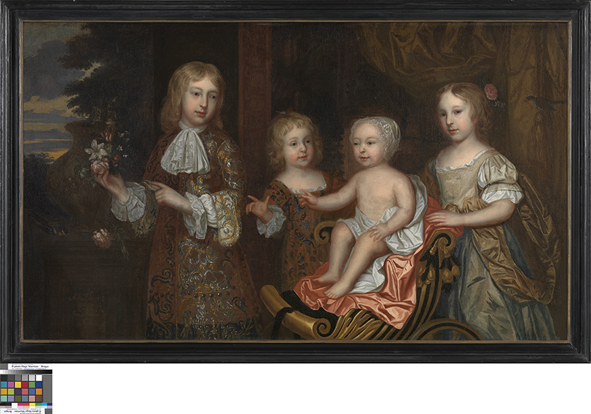 Portret van vier kinderen
