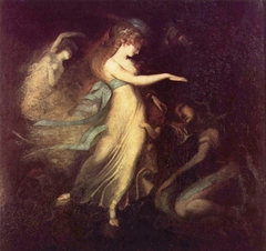 Prince Arthur and the Fairy Queen. by Johann Heinrich Füssli