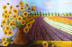 Provence and Vase with Sunflowers.