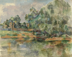 Riverbank by Paul Cézanne