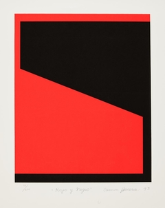 Rojo y Negro (Red and Black) by Carmen Herrera