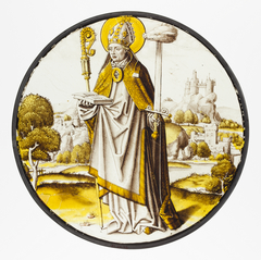 Roundel with Saint Lambrecht of Maastricht by Anonymous