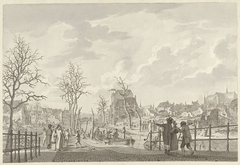 Ruïnen op het Rapenburg te Leiden, na de Buskruitramp van 12 januari 1807