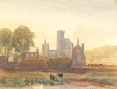 Ruins of an Abbey - Evening - David Cox - ABDAG003340