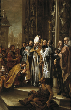 Saint Ambrose absolves the Emperor Theodosius by Juan de Valdés Leal