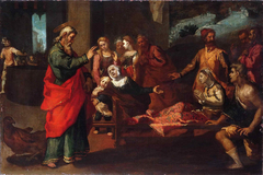 Saint John the Evangelist Reviving Drusiana by Andrea Boscoli
