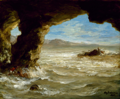 Shipwreck on the Coast by Eugène Delacroix