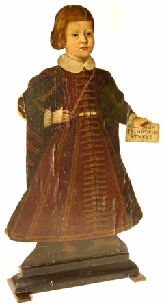 Silent Companion: Standing Figure of a Boy holding a Letter (dummy board)