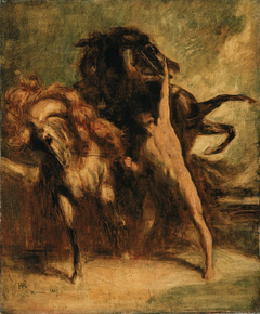 Sketch for Automedon with the Horses of Achilles by Henri Regnault