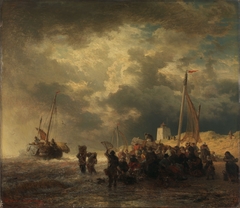 Storm at the Coast by Andreas Achenbach