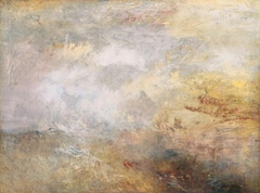 Stormy Sea with Dolphins by J. M. W. Turner