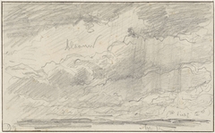 Studie van een wolkenlucht by Willem Roelofs I