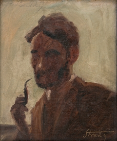 Study of a Man with a Pipe by Štefan Straka