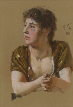 Study of a Women (Portrait) by Döme Skuteczky