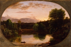 Sunset, View on the Catskill by Thomas Cole