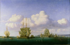The Anchorage of Brest in Calm Weather by Jules Achille Noël